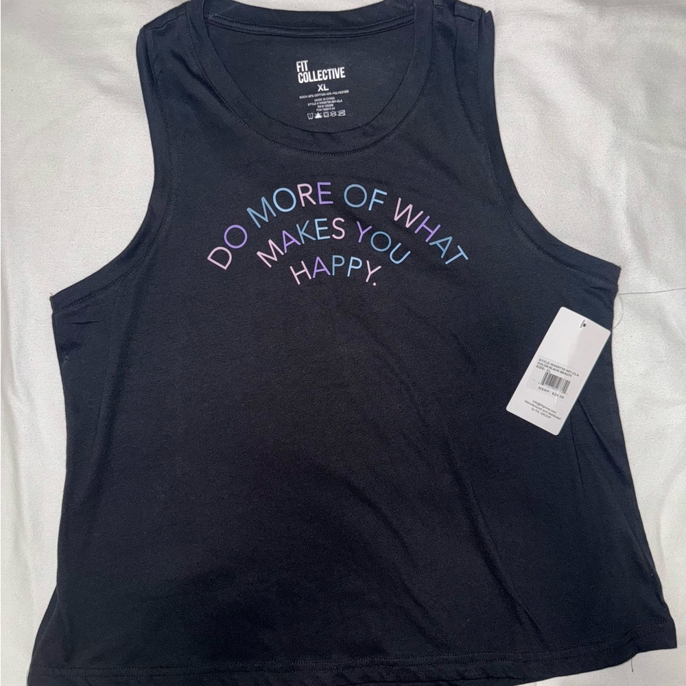 NWT FIT COLLECTIVE Womens Crew Neck Sleeveless Tank Top SIZE XL…44